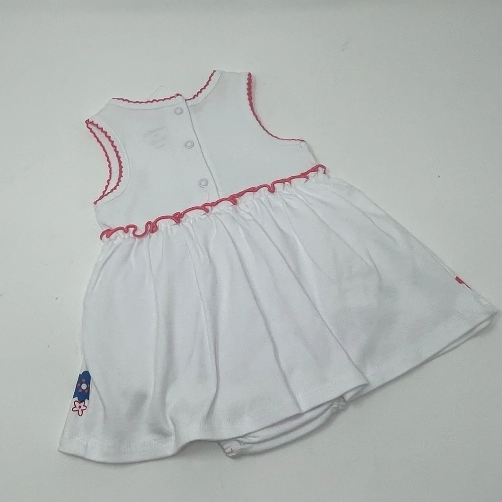 CARTERS AND ABSORBA PINK AND WHITE DRESSES AND TOP 6 MONTH SUMMER BABY GIRL